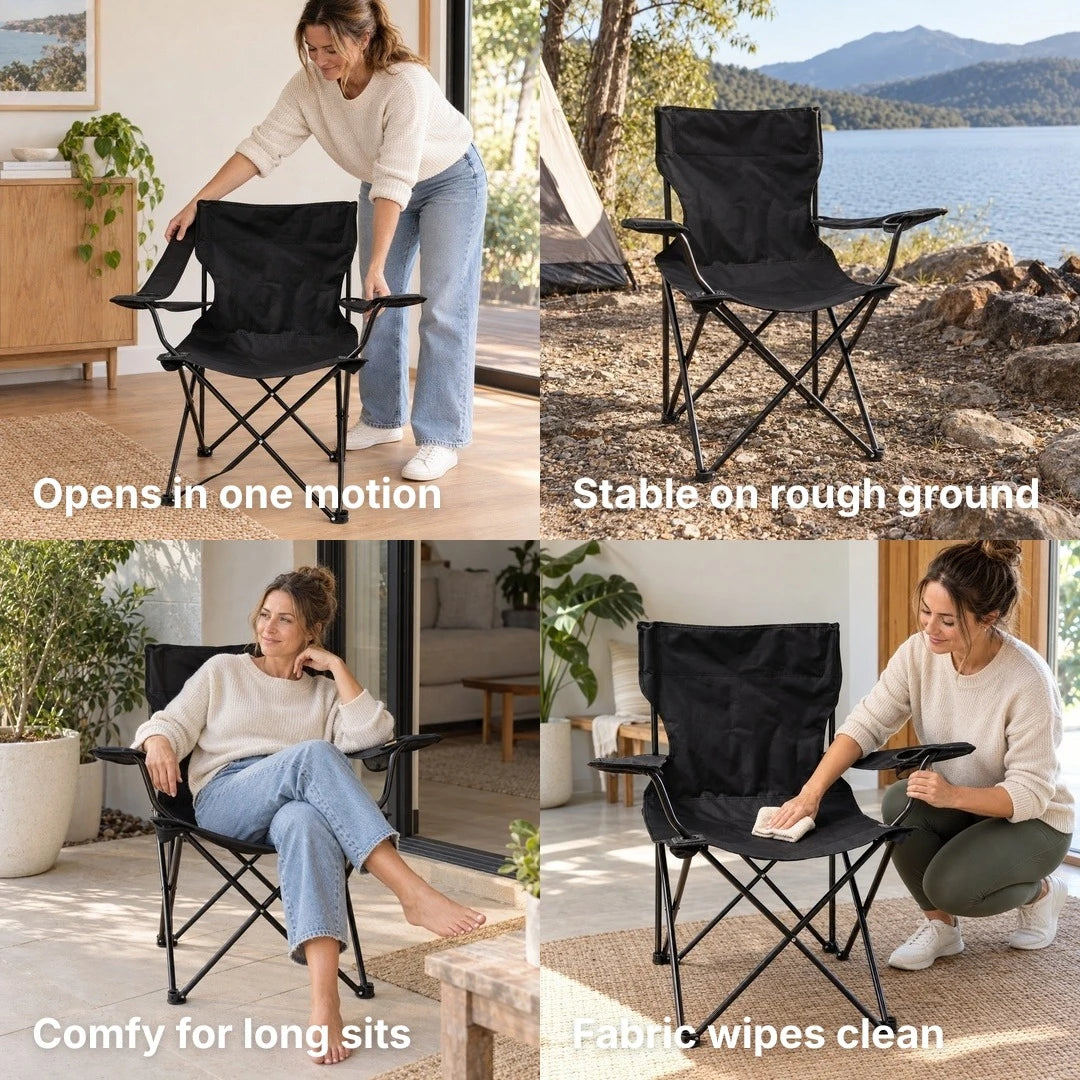 HaulEasy™ Campsite Foldable Chair - view 25